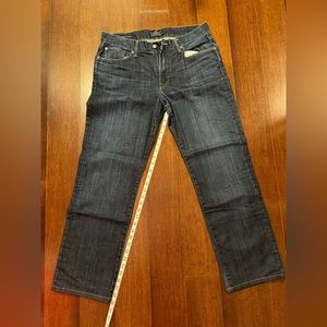 Lucky Brand jeans 363 Indigo wash 34W x 32L **Hemmed to 29” length**